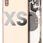Apple iPhone XS Housing with Small Parts (No Charger Flex) - Gold Pulled B