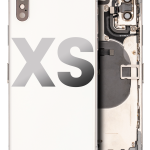 Apple iPhone XS Housing with Small Parts (No Charger Flex) - Silver Pulled C