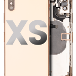 Apple iPhone XS Housing with Small Parts (No Charger Flex) - Gold Pulled C