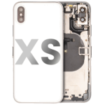 Apple iPhone XS Housing with Small Parts (No Charger Flex) - Silver Pulled A