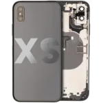 Apple iPhone XS Housing with Small Parts (No Charger Flex) - Space Gray Pulled B