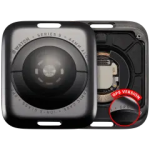 Apple Watch Series 5 (44mm) Back Cover (GPS) - Space Black / Aluminum