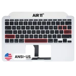 Apple Macbook Air 11' A1465 (2013 / 2014 / 2015) Top Case with Keyboard (US English) Pulled