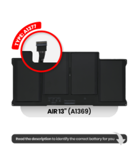 Apple Macbook Air (A1369) Battery A1377 OEM-Equivalent