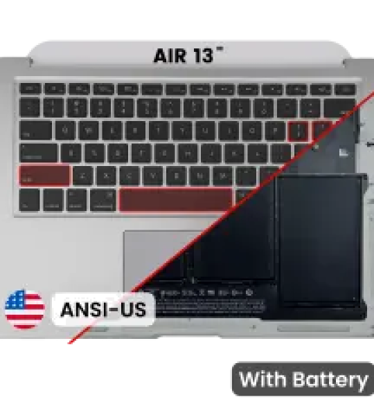 Apple MacBook Air 13 (A1466) Top Case with Keyboard & Battery (US English) Pulled A