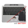 Apple Macbook Air 13 (A1932) Top Case with Keyboard and Battery (US English) - Space Gray Pulled
