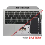 Apple Macbook Air 13 (A1932) Top Case with Keyboard and Battery (US English) - Space Gray Pulled