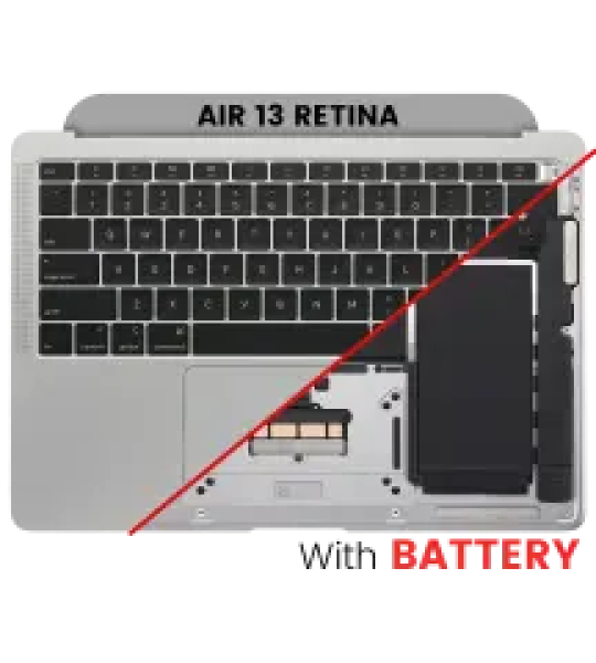Apple Macbook Air 13 (A1932) Top Case with Keyboard and Battery (US English) - Space Gray Pulled