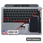 Apple Macbook Air 13 (A1932) Top Case with Keyboard and Battery (US English) - Space Gray Pulled