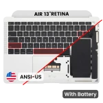 Apple Macbook Air 13 (A1932) Top Case with Keyboard and Battery (US English) - Silver Pulled A