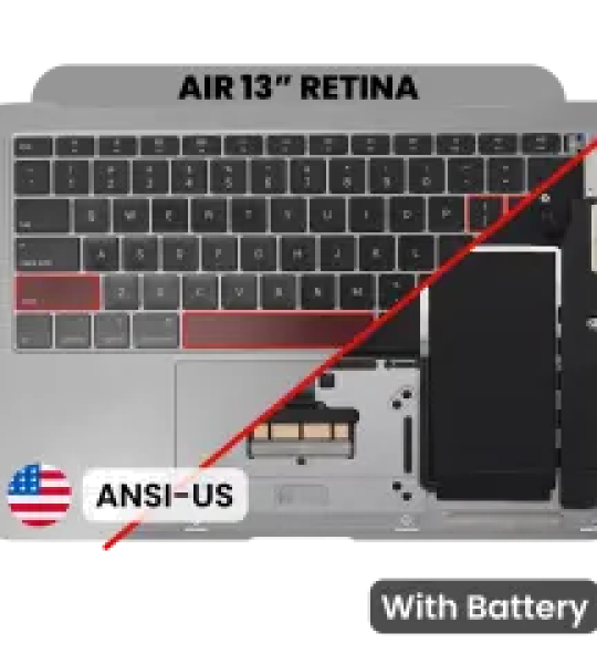 Apple Macbook Air 13 (A1932) Top Case with Keyboard and Battery (US English) - Space Gray Pulled B