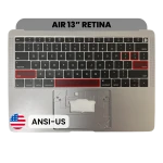 Apple Macbook Air 13 (A1932) Top Case with Keyboard (US English) - Space Gray Pulled