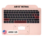 Apple Macbook Air 13'' (A1932) Top Case with Keyboard (US English) - Gold Pulled