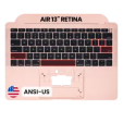 Apple Macbook Air 13'' (A1932) Top Case with Keyboard (US English) - Gold Pulled