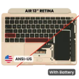 Apple Macbook Air 13 (A1932) Top Case with Keyboard and Battery (US English) - Gold Pulled