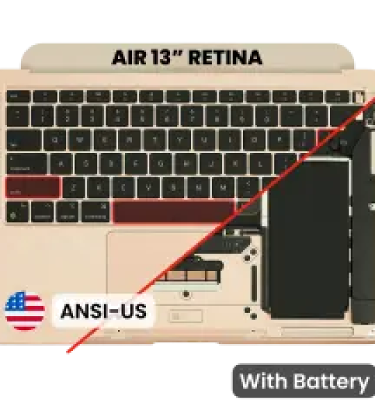 Apple Macbook Air 13 (A1932) Top Case with Keyboard and Battery (US English) - Gold Pulled