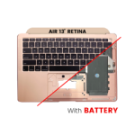 Apple Macbook Air 13 (A2179) Top Case with Keyboard and Battery (US English) - Rose Gold Pulled A