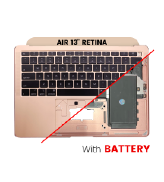 Apple Macbook Air 13 (A2179) Top Case with Keyboard and Battery (US English) - Rose Gold Pulled A