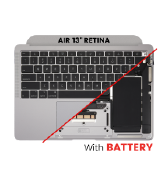 Apple Macbook Air 13 (A2179) Top Case with Keyboard and Battery (US English) - Space Gray Pulled A