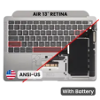 Apple Macbook Air 13 (A2179) Top Case with Keyboard and Battery (US English) - Rose Gold Pulled B