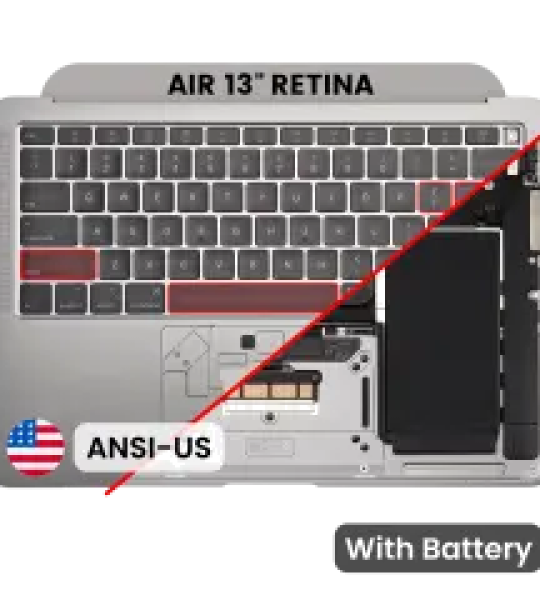 Apple Macbook Air 13 (A2179) Top Case with Keyboard and Battery (US English) - Rose Gold Pulled B
