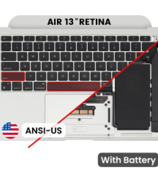 Apple Macbook Air 13 (A2337) M1 Top Case with Keyboard and Battery (US English) - Silver Pulled A