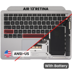 Apple Macbook Air 13 (A2337) M1 Top Case with Keyboard and Battery (US English) - Space Gray Pulled B