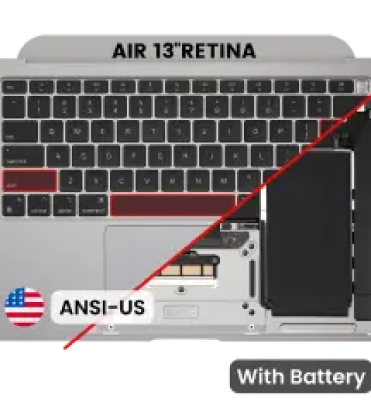 Apple Macbook Air 13 (A2337) M1 Top Case with Keyboard and Battery (US English) - Space Gray Pulled B