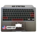 Apple Macbook Air 13 (A2337) M1 Top Case with Keyboard (US English) - Space Gray Pulled A