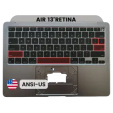 Apple Macbook Air 13 (A2337) M1 Top Case with Keyboard (US English) - Space Gray SVP