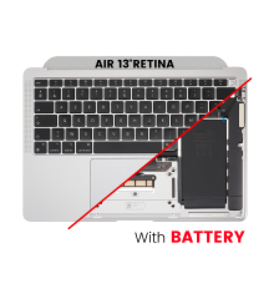 Apple Macbook Air 13 (A2337) M1 Top Case with Keyboard and Battery (US English) - Space Gray Pulled A