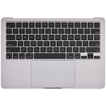Apple MacBook Air 13.6 M2 (A2681) Top Case with Keyboard & Battery (US English) - Space Gray OEM-Equivalent