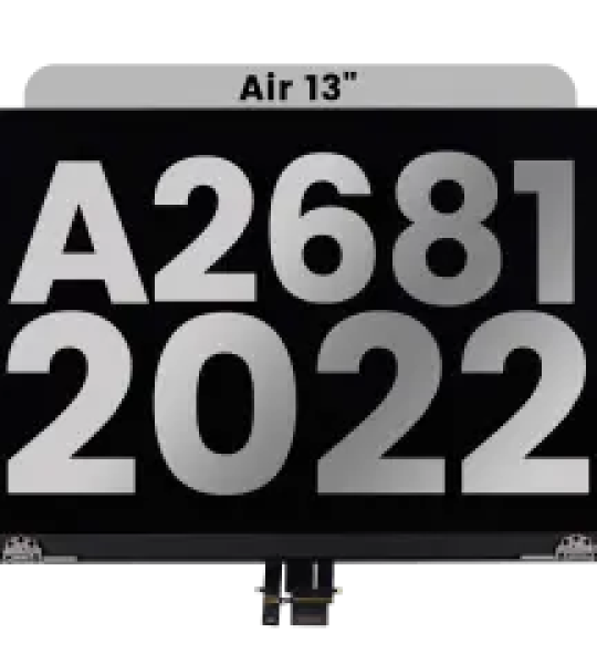 Apple MacBook Air 13.6 M2 (A2681) Display Complete with Housing - Space Gray Pulled A