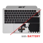 Apple MacBook Air 13.6 M2 (A2681) Top Case with Keyboard & Battery (UK English) - Silver OEM-Equivalent
