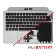 Apple MacBook Air 13.6 M2 (A2681) Top Case with Keyboard & Battery (UK English) - Silver OEM-Equivalent