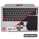 Apple MacBook Air 13.6 M2 (A2681) Top Case with Keyboard & Battery (US English) - Space Gray OEM-Equivalent