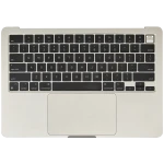 Apple Macbook Air 13 (A3113) Top Case with Keytboard & Battery (US English) - Starlight OEM-Equivalent