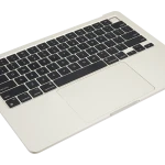 Apple Macbook Air 13 (A3113) Top Case with Keytboard & Battery (US English) - Starlight OEM-Equivalent