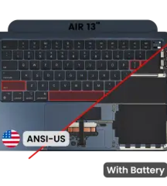 Apple Macbook Air 13 (A3113) Top Case with Keytboard & Battery (US English) - Midnight OEM-Equivalent