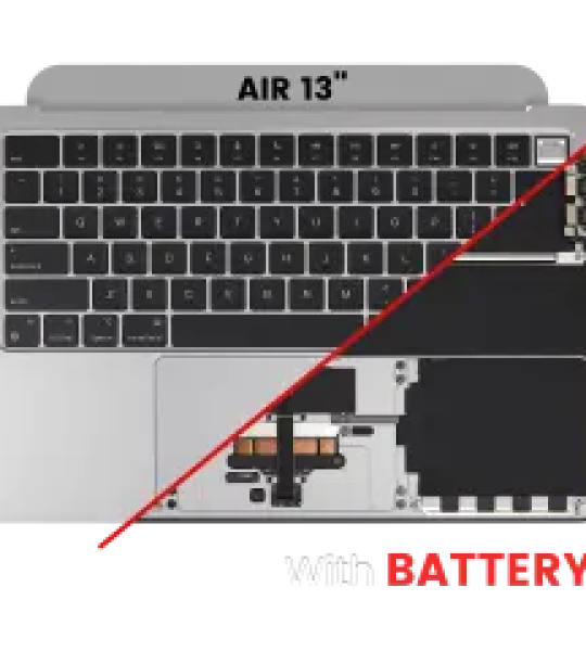 Apple Macbook Air 13 (A3113) Top Case with Keytboard & Battery (US English) - Space Gray OEM-Equivalent