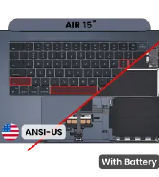 Apple Macbook Air 15 (A2941) Top Case with Keyboard & Battery - Midnight OEM-Equivalent