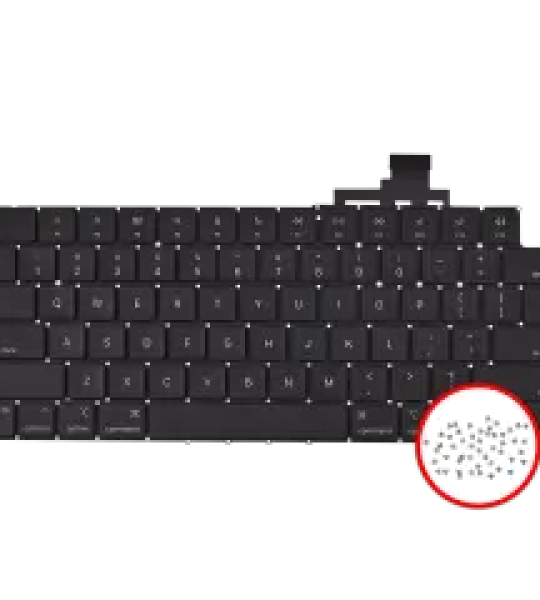 Apple Macbook Air 15 (A3114) Keyboard with Backlight & Screws (US English) OEM-Equivalent