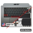 Apple Macbook Air 15 (A3114) Top Case with Keyboard & Battery (US English) - Space Gray OEM-Equivalent