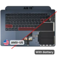 Apple Macbook Air 15 (A3114) Top Case with Keyboard & Battery (US English) - Midnight OEM-Equivalent