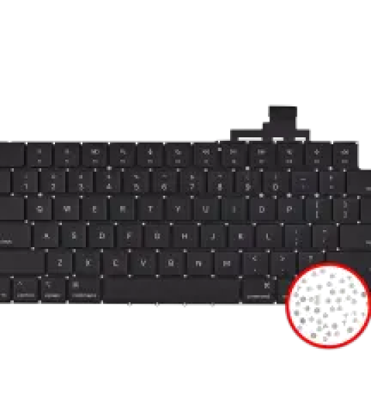 Apple Macbook Air 15 (A3241) Keyboard with Backlight & Screws (US English) OEM-Equivalent