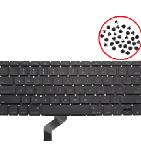 Apple Macbook Pro 13'' (A1425) Keyboard with Backlight & Screws (US English) OEM-Equivalent