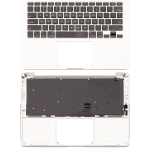 Apple MacBook Pro 13" (A1502) (2013-2014) Top Case with Keyboard (US English) - Silver Pulled