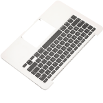 Apple MacBook Pro 13" (A1502) (2013-2014) Top Case with Keyboard (US English) - Silver Pulled