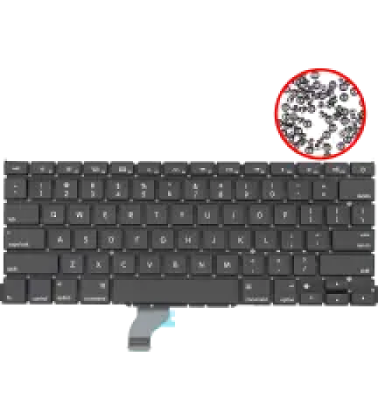 Apple MacBook Pro 13" (A1502) (2013-2015) Keyboard with Backlight & Screws OEM-Equivalent