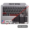 Apple MacBook Pro 13" (A1502) (2013-2014) Top Case with Keyboard & Battery - Space Gray Pulled
